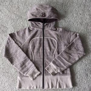 Lululemon purple mauve herringbone Scuba Hoodie